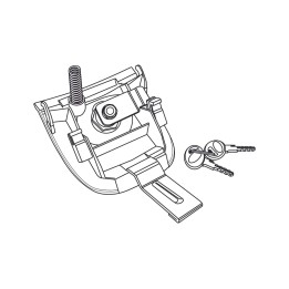 replacement key cylinder set for suitcase lock sh37