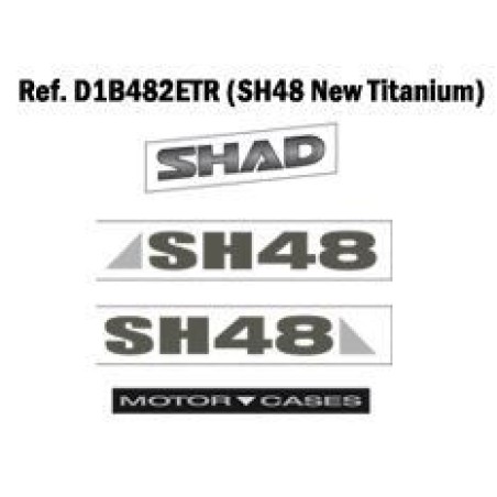 spare adhesive for trunk bag titanium gray sh 48 sh48