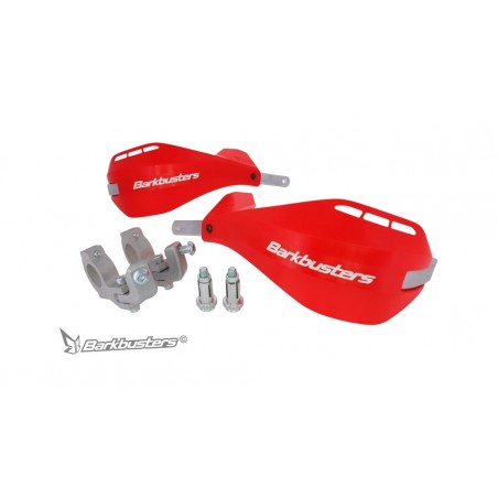 handguards with two-point mounting for tapered handlebars