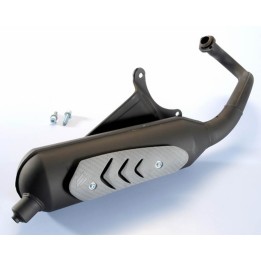 tubo de escape de acero negro original homologado tubarro 0308