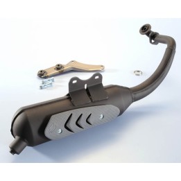 tubo escape tubarro polini aço preto original homologado 0315