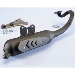 tubo escape tubarro polini aço preto original homologado 0318