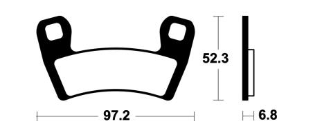 pastilhas de freio sinterizadas mo4470