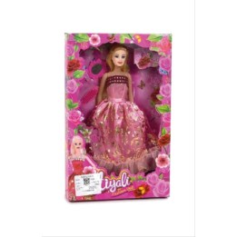 puppe mit ballkleid und accessoires