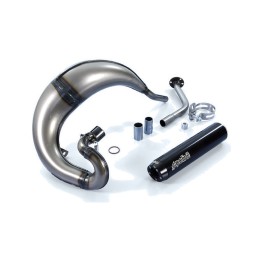 impianto di scarico completo, stile originale, in alluminio rs-12 signature series