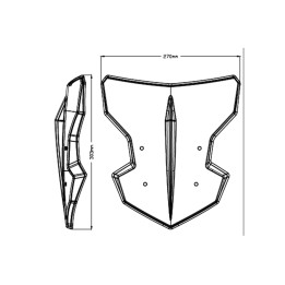 cupula parabrisas paramanos accesorio para viento para las manos new gen sport