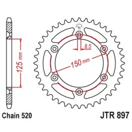 zelfreinigende stalen kroon van de transmissieplaat 48 897 520