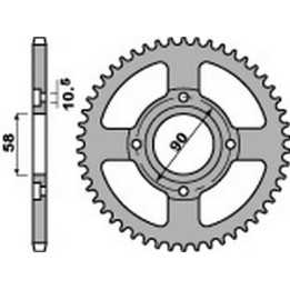 corona plato trasmision de acero 43 428