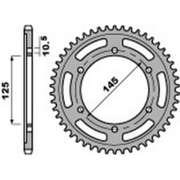corona plato trasmision de acero 42 525