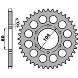 corona plato trasmision de acero 38 630