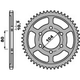 corona plat de transmissió d'acer 40 525