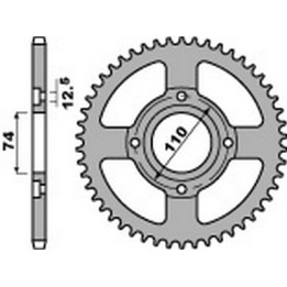 corona plato trasmision de acero 39 530