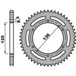 corona plato trasmision de acero 37 520
