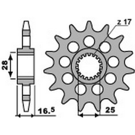chain sprocket 525