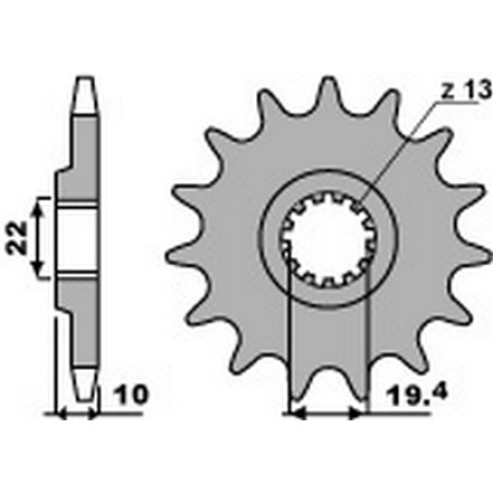 pignone catena 520