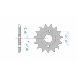 pinion oțel standard 20211 420