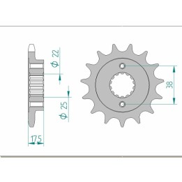 pinion oțel standard 52616 525
