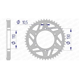 krone aus aluminium 13813 - 530