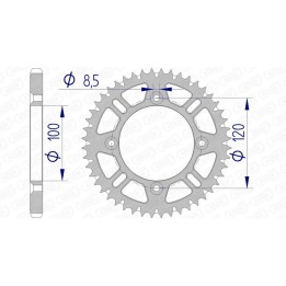 coroană din aluminiu ultraușoară autocurățabilă 15104 - 428