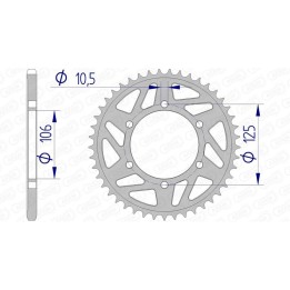 alumínium lánckerék 87606 - 520
