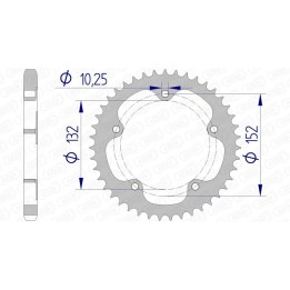 krone aus aluminium 93836 - 525