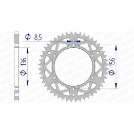 corona aluminio ultraligera autolimpiable 15206 - 520