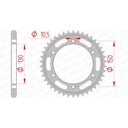 standard acél lánckerék 12606 - 525