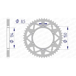 corona ultraleggera in alluminio autopulente 17206 - 520