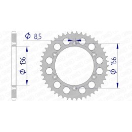coroană din aluminiu 15206 - 520