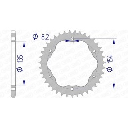 corona aluminio 51804 - 520