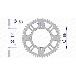 corona d'alumini ultralleugera autonetejable 17104 - 420