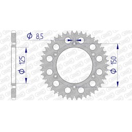 ultraleichte selbstreinigende aluminiumkrone 72304 - 520
