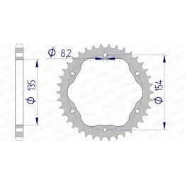krone aus aluminium 51803 - 525