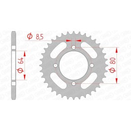 standard acél lánckerék 12101 - 420