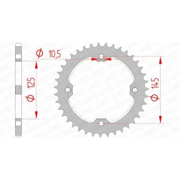 standardni jekleni zobnik 12407 - 520