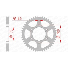 couronne en acier standard 12227 - 428