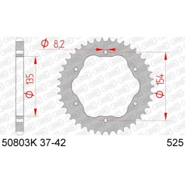 coronă de oțel standard 50803k - 525