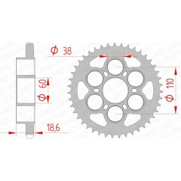 standardowa stalowa korona 50801 - 525
