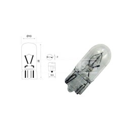 lampes bister 2 ampoules pour camion w5w t10 24v 5w