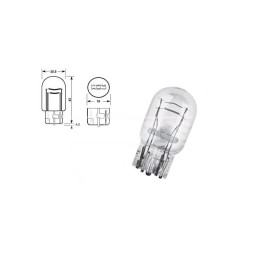 blister 2 lămpi bec pentru mașină w21/5w t20 12v 21.5w