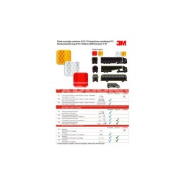 rolă reflectorizantă din prelată pentru camion v-23 12.5 m/55 mm