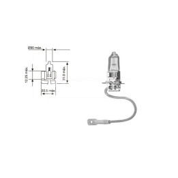 lampadina per auto h3 12v 55w