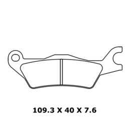 pastilhas de freio sinterizadas para motocicletas (1258a3+)