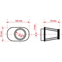 filtre d'aire cònic desplaçat a la dreta ø55 mm - fbpf55-70r
