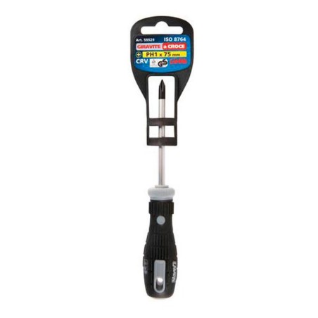 ph1 75 mm star screwdriver in chrome vanadium steel - lampa