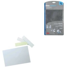 espejo mágico multiusos recortable moldeable easy-fit 178x254 mm de lampa