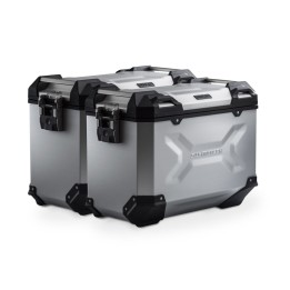 caixas laterais de alumínio + suportes + cilindro trax adv 45/45l - evo