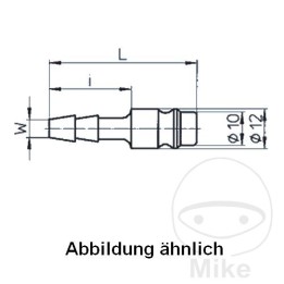 boquilla de aire insertable lw 6 mm