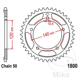 takaratas eturatas voimansiirto 41t p-530 ø120 mm ø140 mm