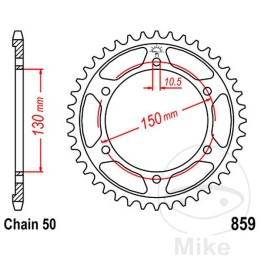 krans klinge transmission 43t p-530 ø130 mm ø150 mm